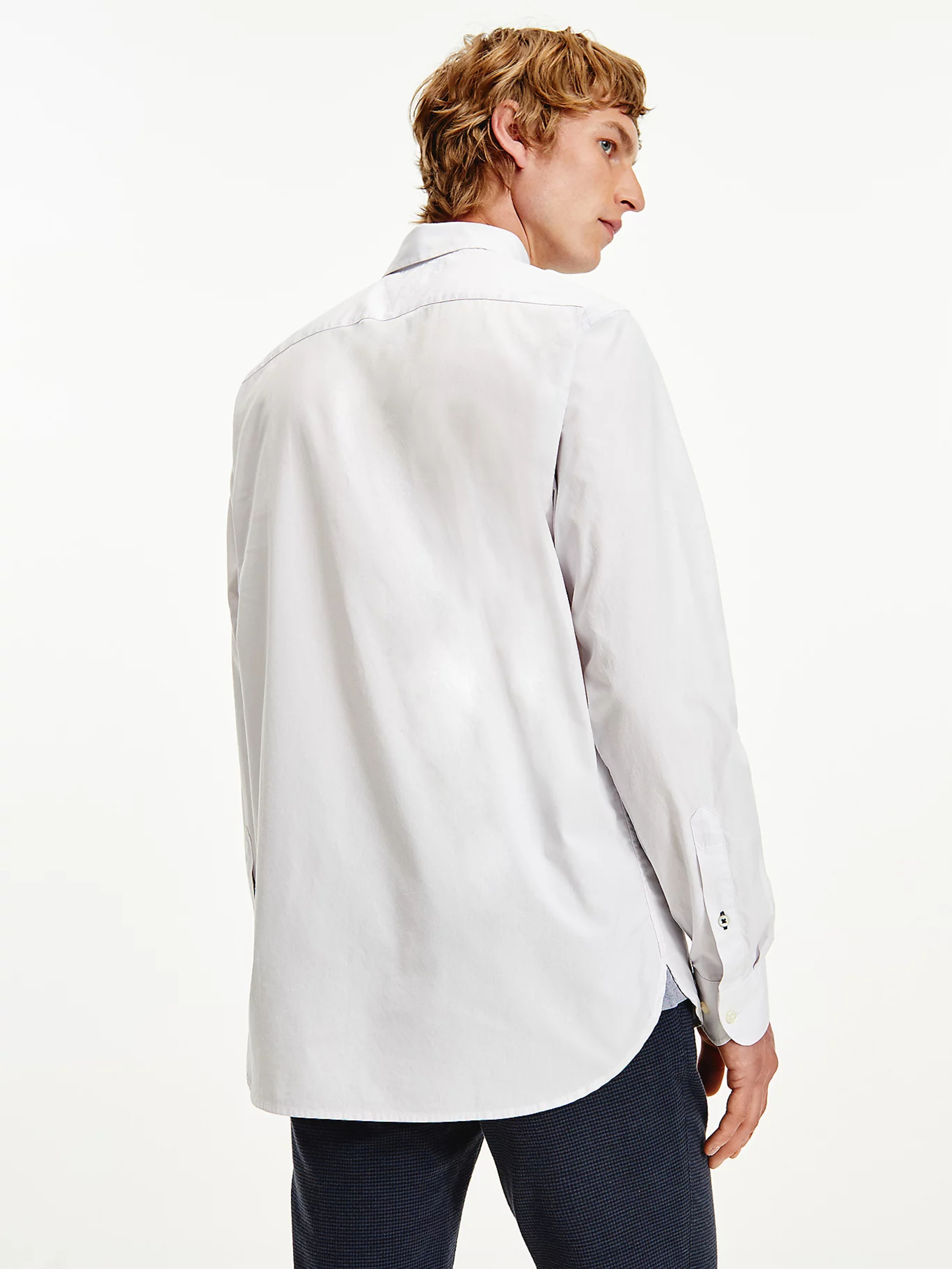 Tommy Hilfiger pánská bílá košile - M (0K4)