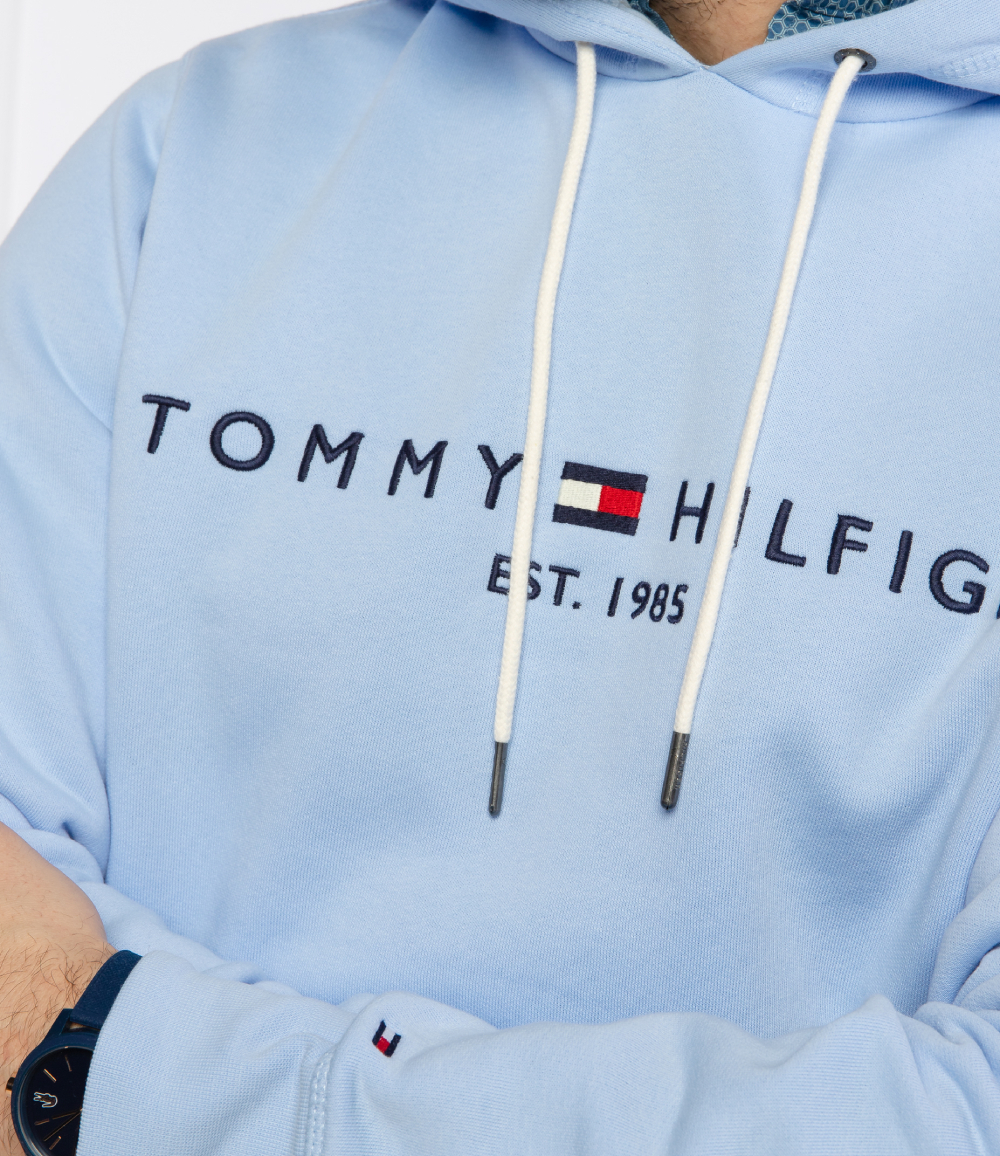 Tommy Hilfiger pánská bledě modrá mikina - M (C3Q)