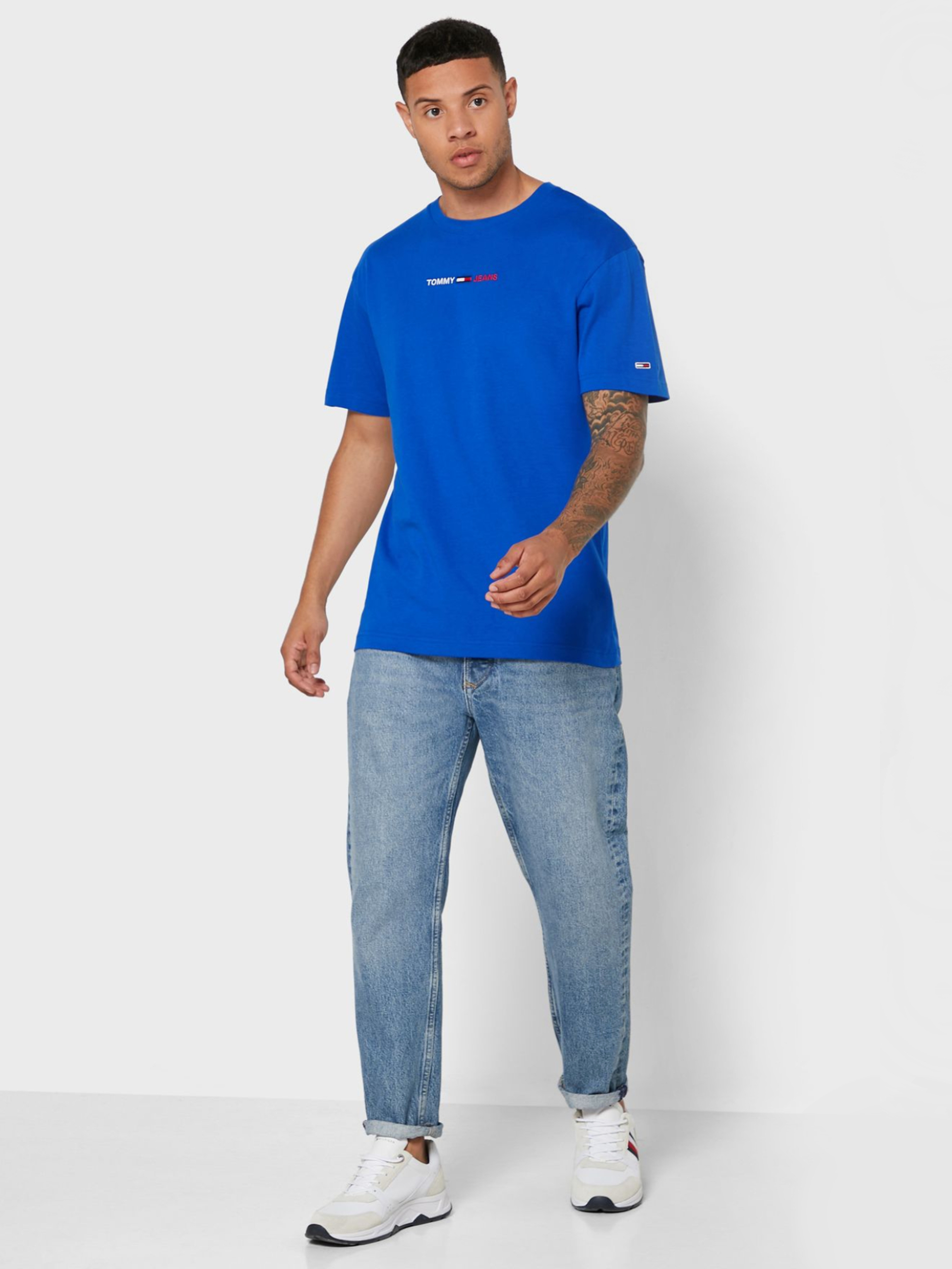 Tommy Jeans pánské modré triko - S (C65)