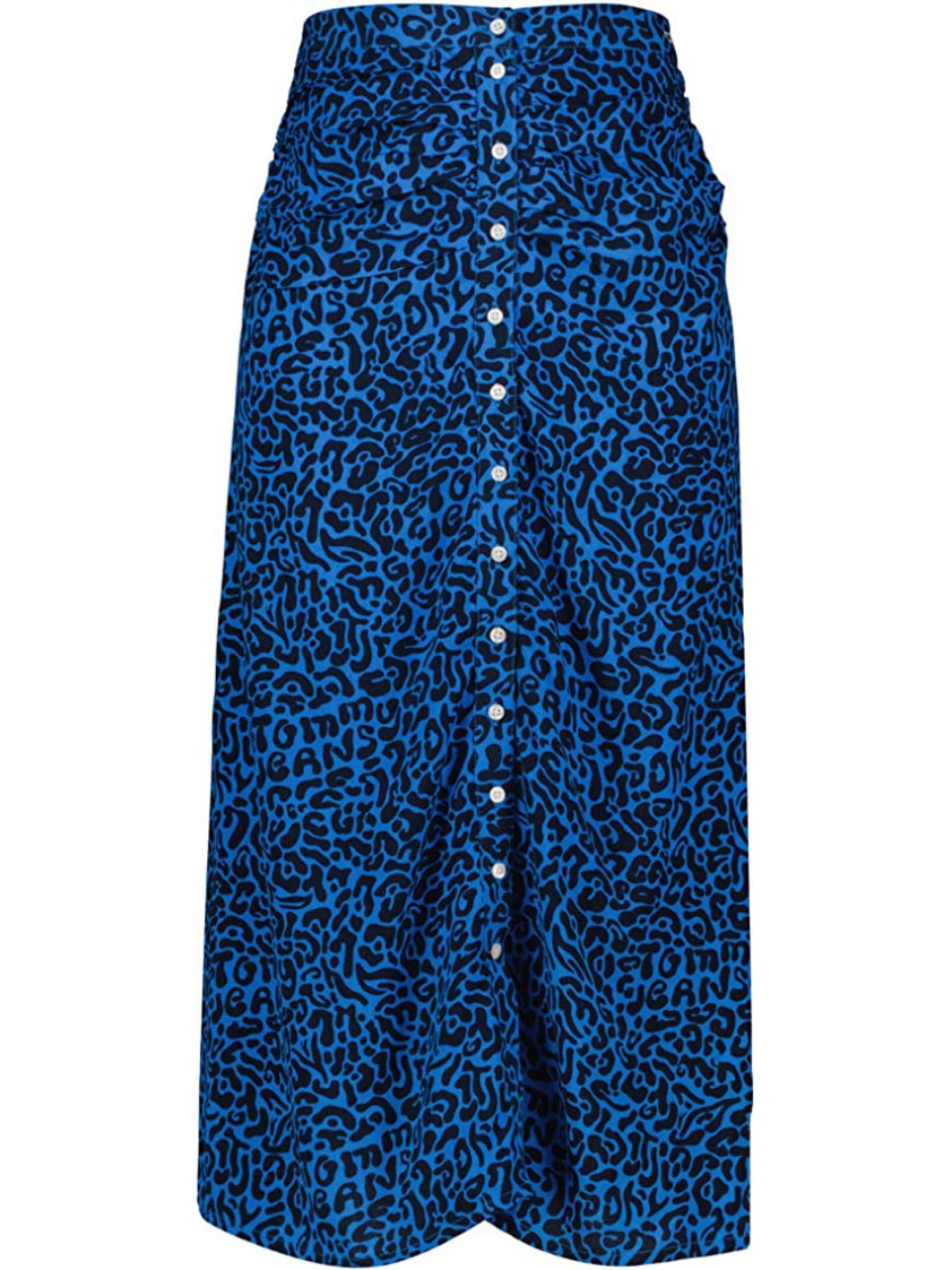 Tommy Jeans dámská modrá vzorovaná sukně - M (0KP)