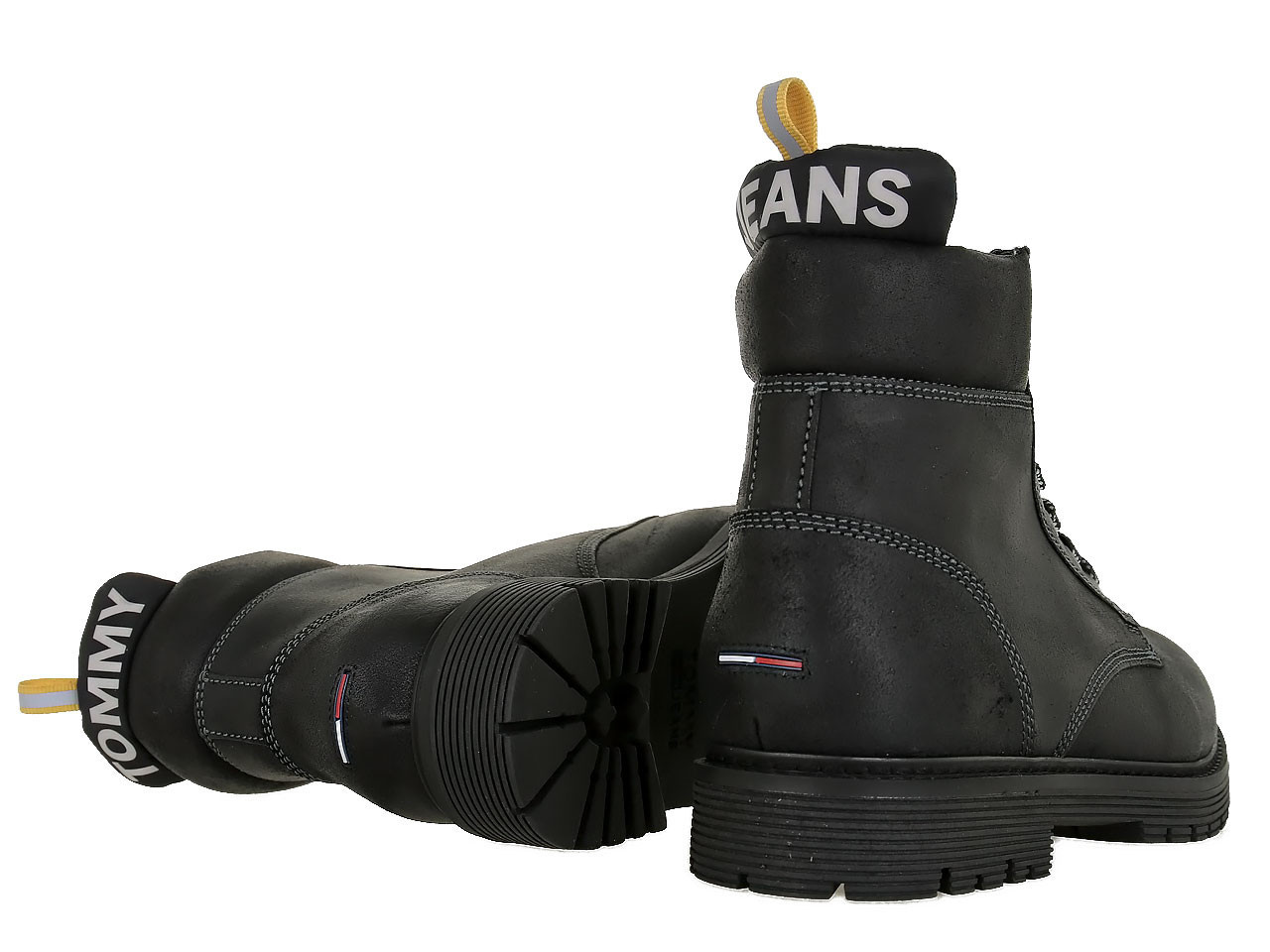 Tommy Jeans pánská turistická černá obuv - 41 (008)