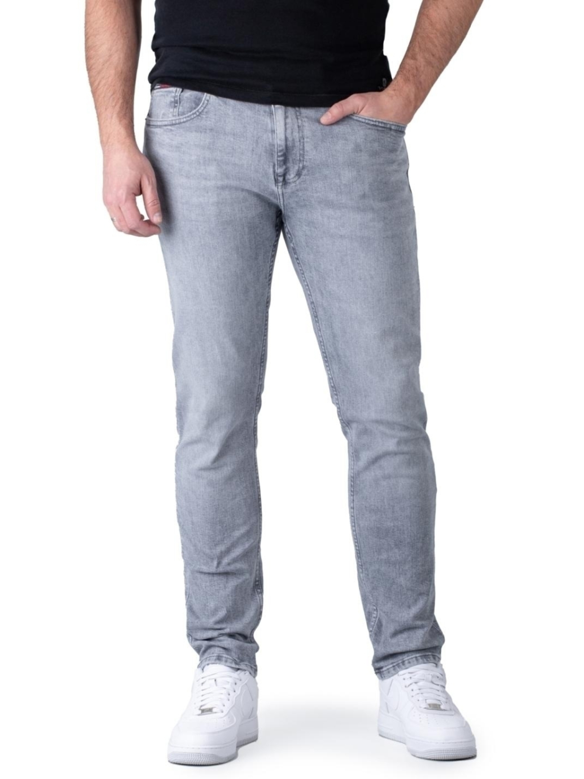 Tommy Jeans pánské šedé džíny - 34/32 (1BZ)