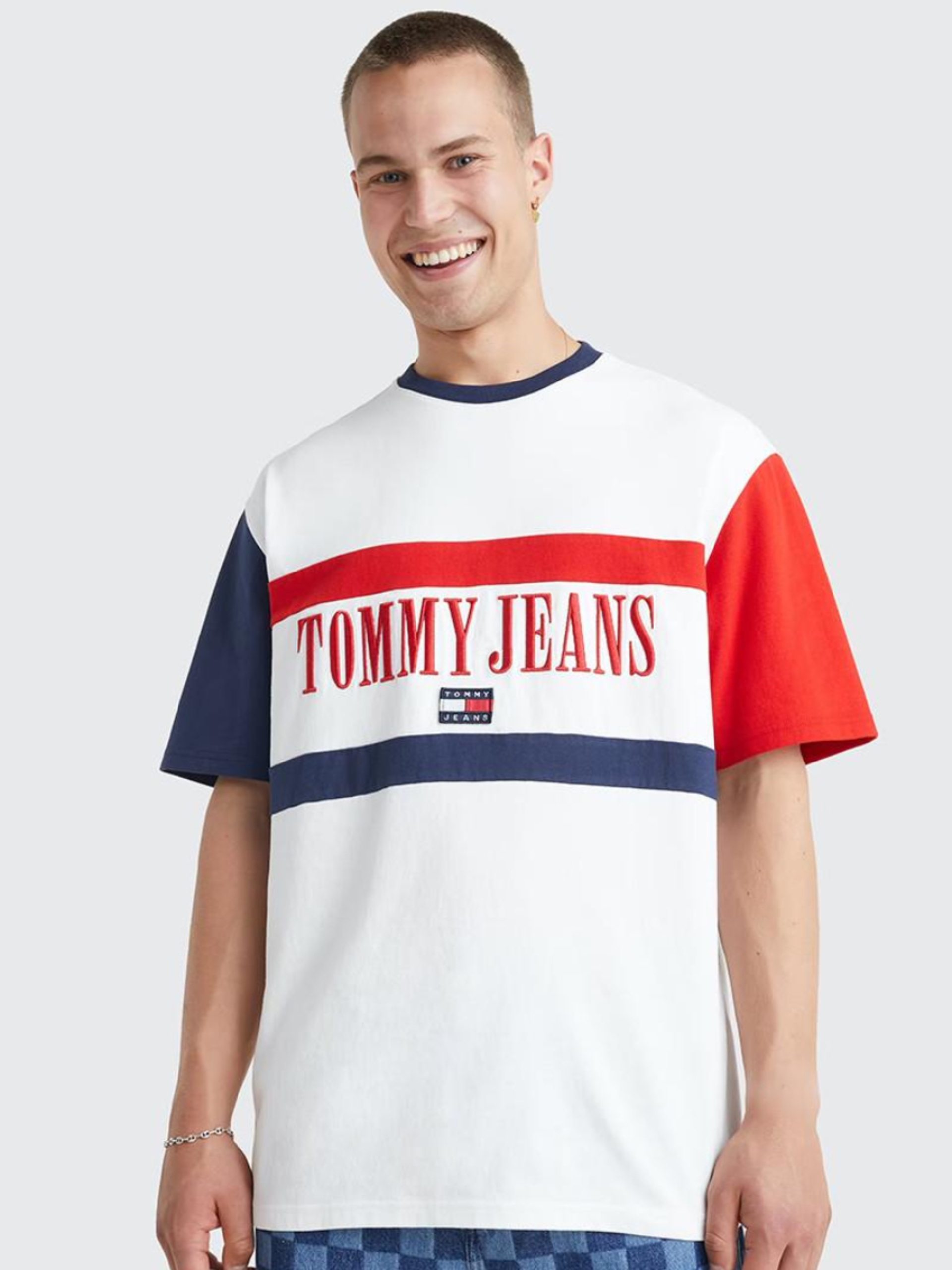 Tommy Jeans pánské tričko - L (YBR)
