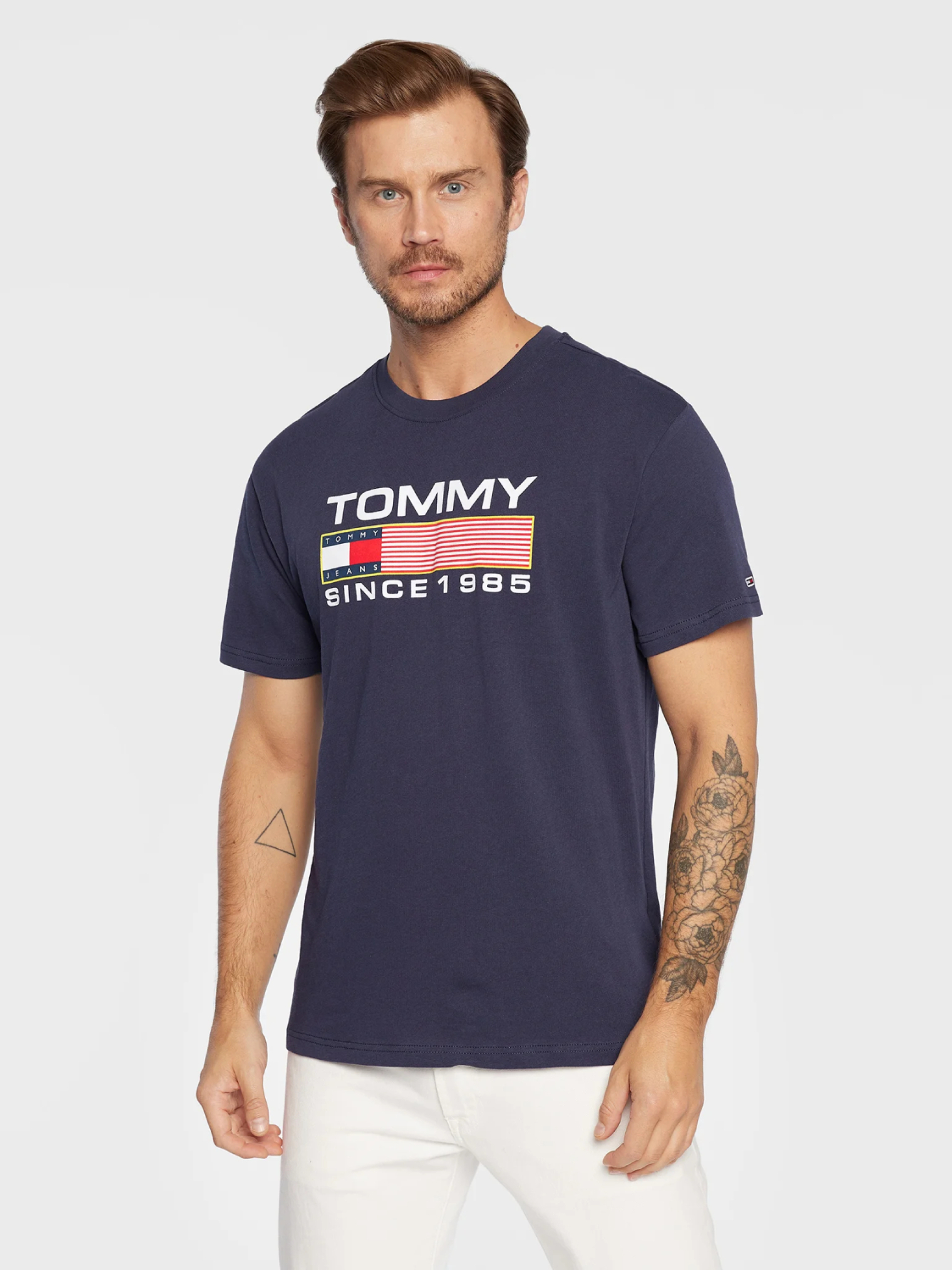 Tommy Jeans pánské modré tričko - L (C87)