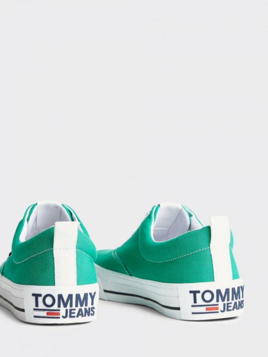 Tommy Jeans pánské zelené tenisky  - 41 (L3U)