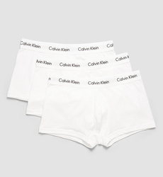 Calvin Klein pánské bílé boxerky 3pack - S (100)