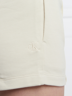 Calvin Klein dámské béžové teplákové šortky - S (ACF)