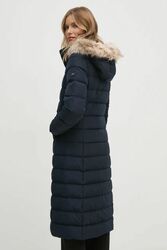 Tommy Hilfiger tmavě modrý péřový kabát - XS (DW5)