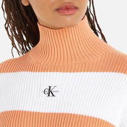 Calvin Klein dámský pruhovaný svetr - L (YBI)