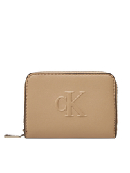 Calvin Klein dámská béžová peněženka malá - OS (PBF)