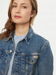 Calvin Klein dámská modrá džínová bunda - M (1A4)