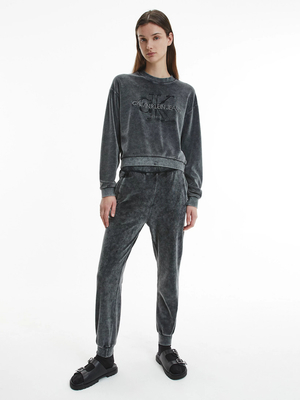 Calvin Klein dámská tmavě šedá mikina - S (BEH)