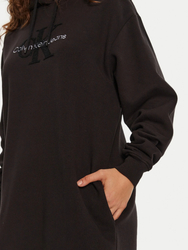 Calvin Klein dámské černé mikinové šaty - XS (BEH)