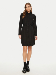 Calvin Klein dámské černé košilové šaty - XS (BEH)