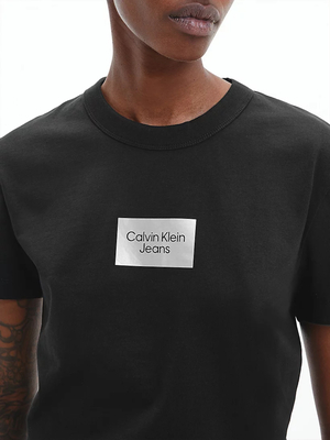 Calvin Klein dámské černé tričko - L (BEH)