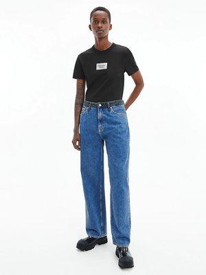 Calvin Klein dámské černé tričko - L (BEH)