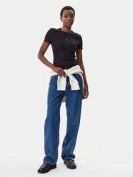 Calvin Klein dámské černé tričko - L (BEH)