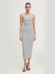 Calvin Klein dámské černobílé šaty - XS (0K4)