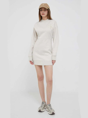 Calvin Klein dámské béžové šaty - XS (ACF)