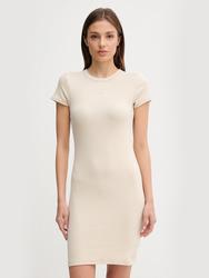 Calvin Klein dámské béžové šaty - XS (PB5)