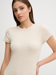 Calvin Klein dámské béžové šaty - XS (PB5)