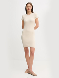 Calvin Klein dámské béžové šaty - XS (PB5)