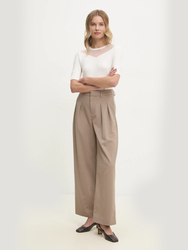 Calvin Klein dámské béžové kalhoty - 25/NI (PFW)