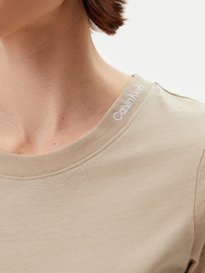 Calvin Klein dámské béžové tričko - L (PF0)