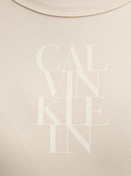 Calvin Klein dámské béžové tričko - XS (PB5)