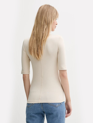 Calvin Klein dámské béžové tričko - XS (PB5)