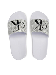 Calvin Klein dámské bílé pantofle  - 36 (01W)