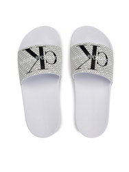 Calvin Klein dámské bílé pantofle  - 40 (01W)