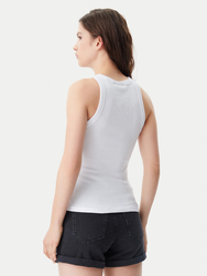 Calvin Klein dámské bílé tílko - XS (YAA)