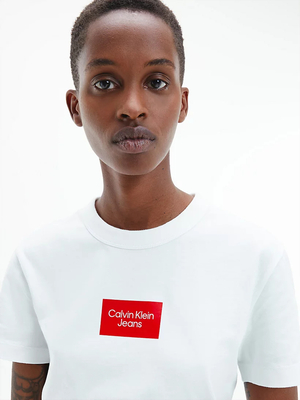 Calvin Klein dámské bílé tričko - XS (YAF)