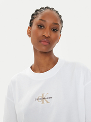 Calvin Klein dámské bílé tričko - S (YAF)