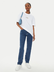 Calvin Klein dámské bílé tričko - S (YAF)
