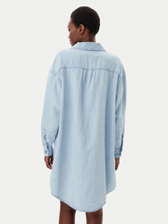 Calvin Klein dámské modré košilové šaty - XS (1AA)