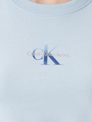 Calvin Klein dámské světle modré tričko - L (CUI)