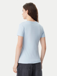 Calvin Klein dámské světle modré tričko - L (CUI)