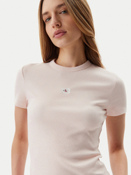 Calvin Klein dámské růžové tričko - L (TGE)