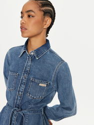 Calvin Klein dámské modré riflové šaty - XS (1AA)
