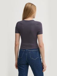 Calvin Klein dámský šedý top - XS (CGE)