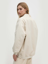 Calvin Klein dámský béžový bomber  - M (ACF)