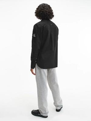Calvin Klein pánská černá keprová košile - L (BEH)