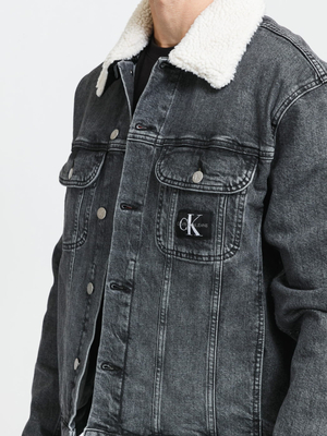 Calvin Klein pánská šedá džínová bunda - XL (1BZ)