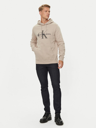 Calvin Klein pánská béžová mikina - L (PCF)