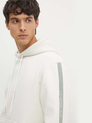 Calvin Klein pánská krémová mikina - S (YBI)