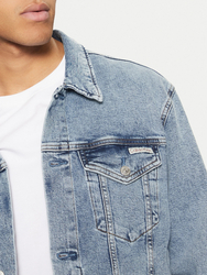 Calvin Klein pánská modrá džínová bunda - M (1AA)