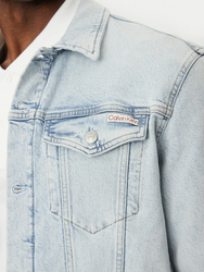 Calvin Klein pánská modrá džínová bunda - S (1AA)