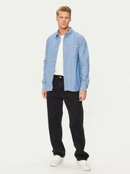 Calvin Klein pánská modrá košile - M (1AA)